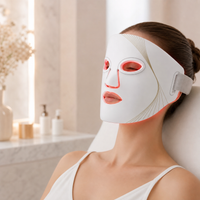 RadiantLift LED-ansiktsmask i varm premium hudvårdsmiljö
